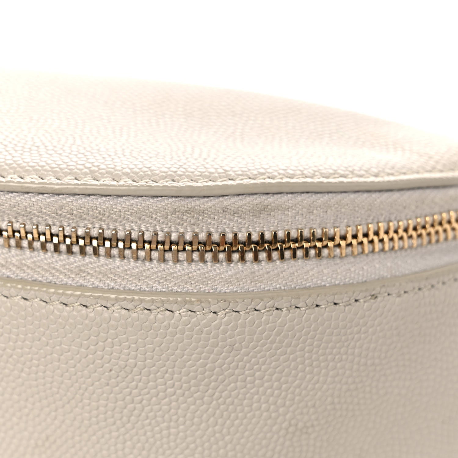 Saint Laurent Grain De Poudre Monogram Belt Bag Blanc Vintage 13 of 13
