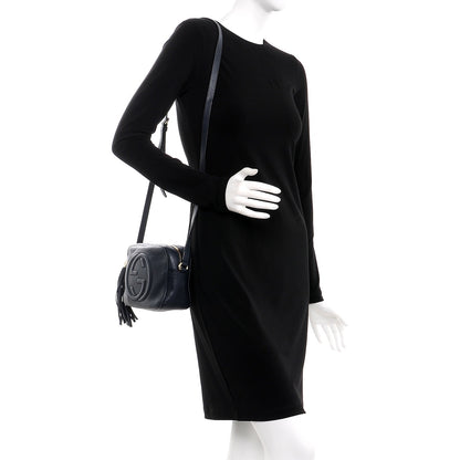 Gucci Pebbled Calfskin Small Soho Disco Bag Blue 2 of 9