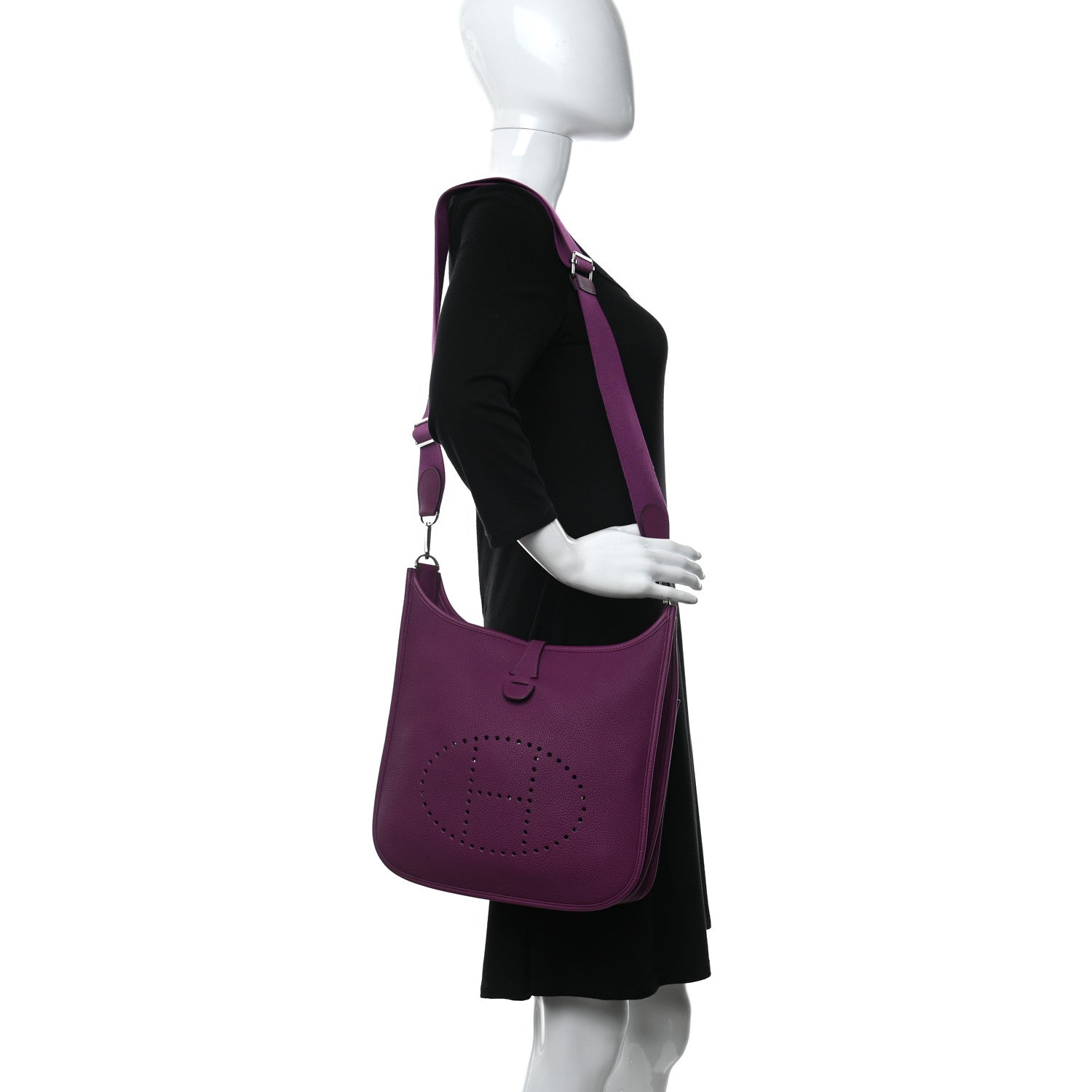 Hermes Taurillon Clemence Evelyne III PM Anemone 2 of 9