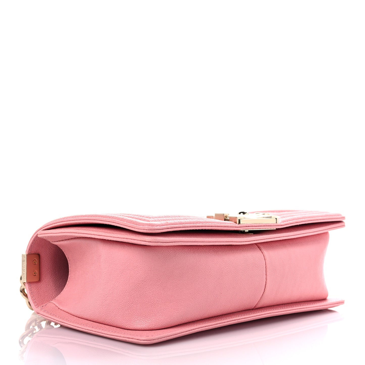 Caviar Quilted Medium Boy Flap Powder Pink