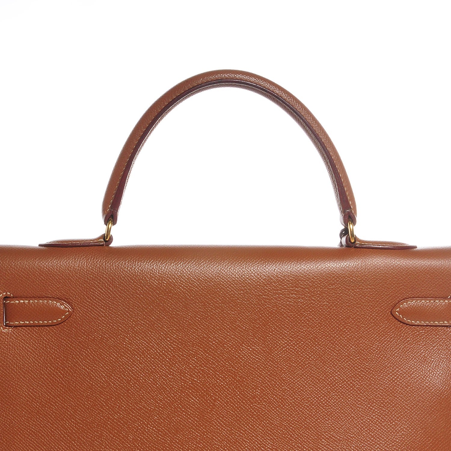 Hermes Courchevel Kelly Sellier 35 Gold 8 of 27