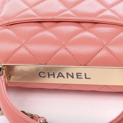 Chanel Lambskin Quilted Small Trendy CC Flap Dual Handle Bag Coral 10 of 11