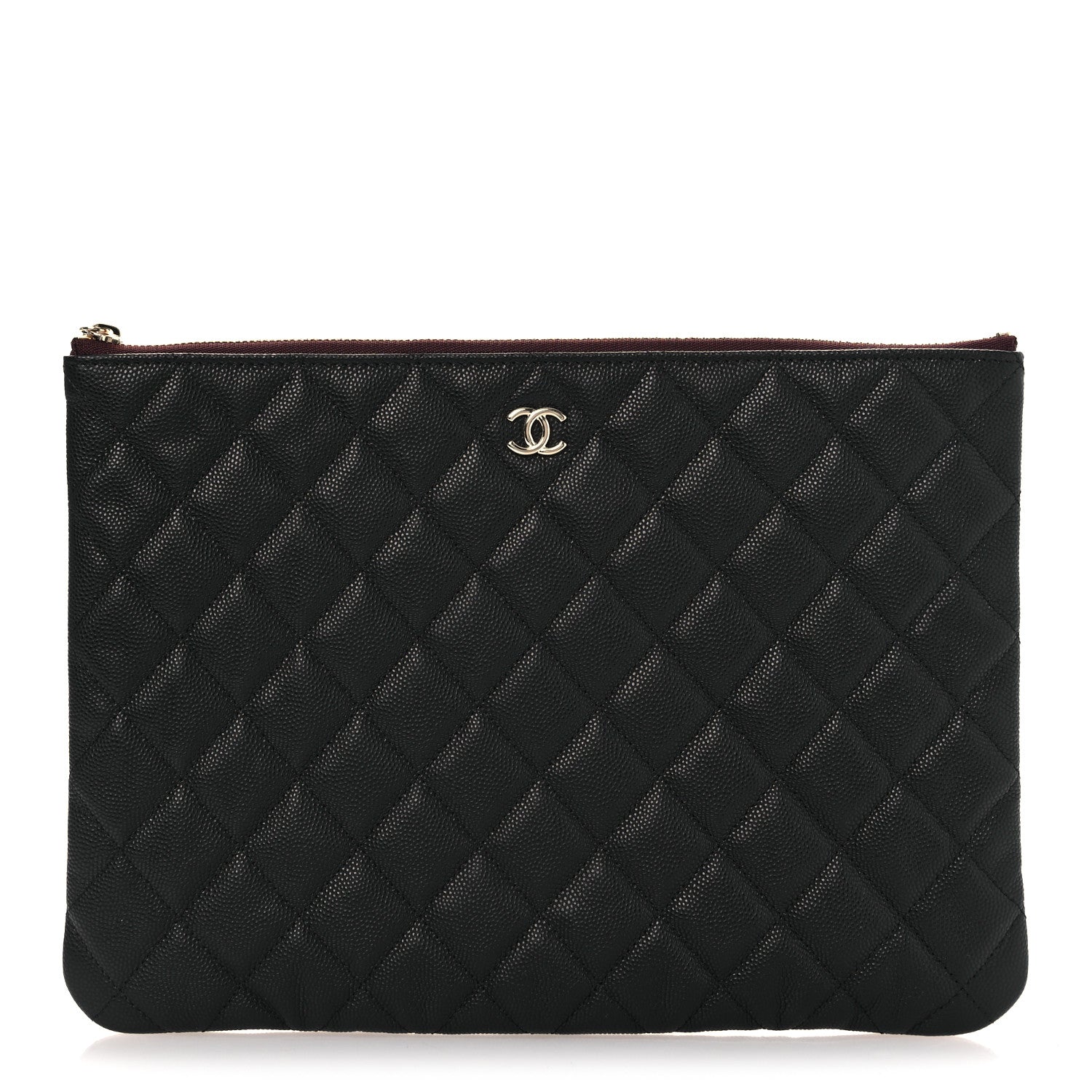 Chanel Caviar Quilted Medium Cosmetic Case Black 1 of 8