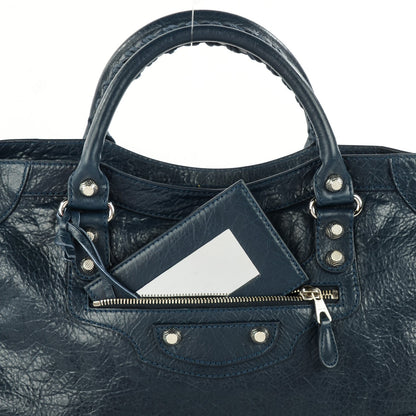 Balenciaga Agneau Giant 12 Silver Hardware City Bleu Obscur 3 of 11