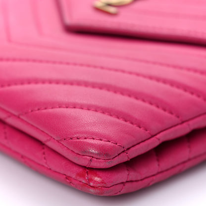 Saint Laurent Lambskin Quilted Double Flap Bag Pink 9 of 13