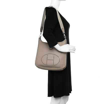 Hermes Taurillon Clemence Evelyne II PM Gris Tourterelle 2 of 11