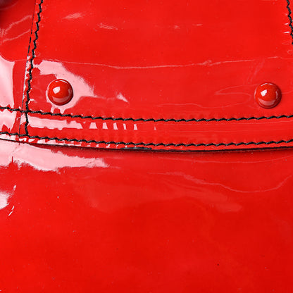 Valentino Garavani Patent Large Histoire Red 10 of 13