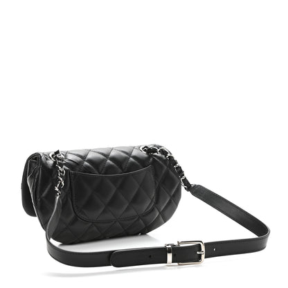 Chanel Calfskin Quilted CC Uniform Flap Belt Bag Black 3 of 11