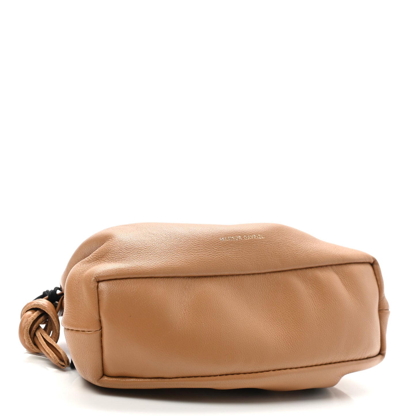 Lambskin Mini Cloud Wristlet Caramel