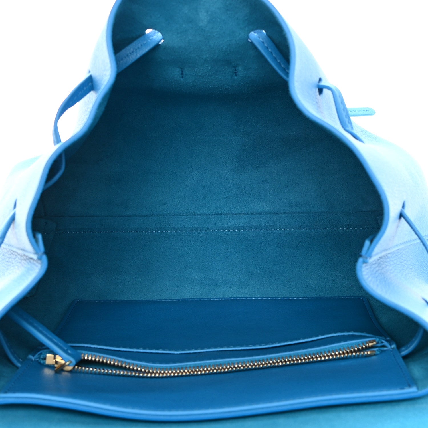 Mansur Gavriel Calfskin Mini Lady Bag Sea Blue 5 of 12