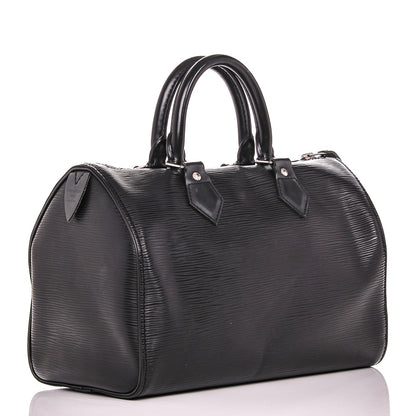Louis Vuitton Epi Speedy 25 Black 3 of 7