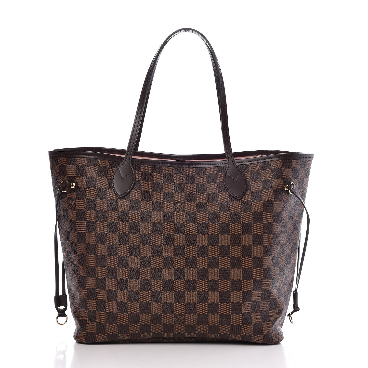 Louis Vuitton Damier Ebene Neo Neverfull MM Rose Ballerine 3 of 9