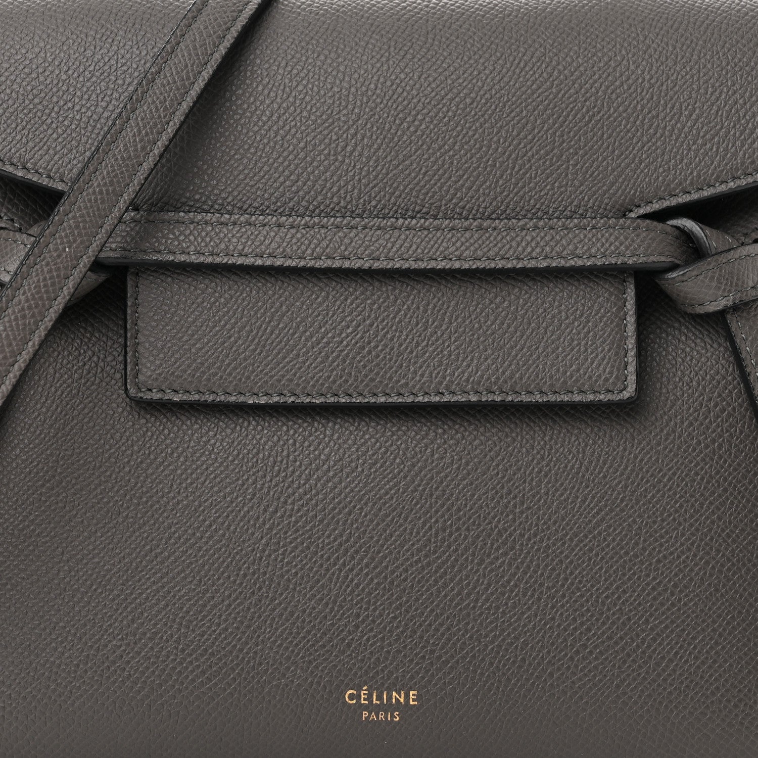 Celine Grained Calfskin Nano Belt Bag Grey 7 of 12
