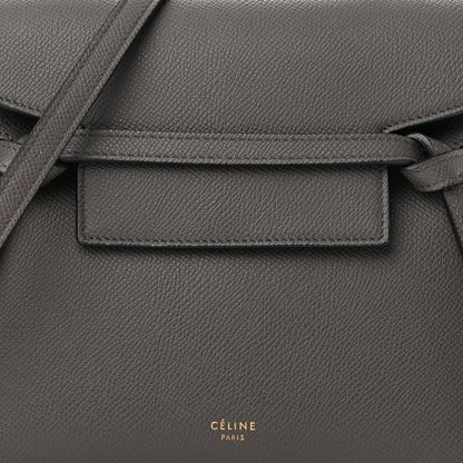 Celine Grained Calfskin Nano Belt Bag Grey 7 of 12