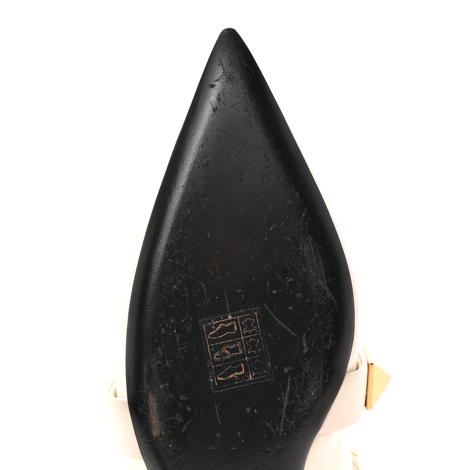 Valentino Garavani Calfskin Roman Stud Flat Mules 37.5 Light Ivory 12 of 15