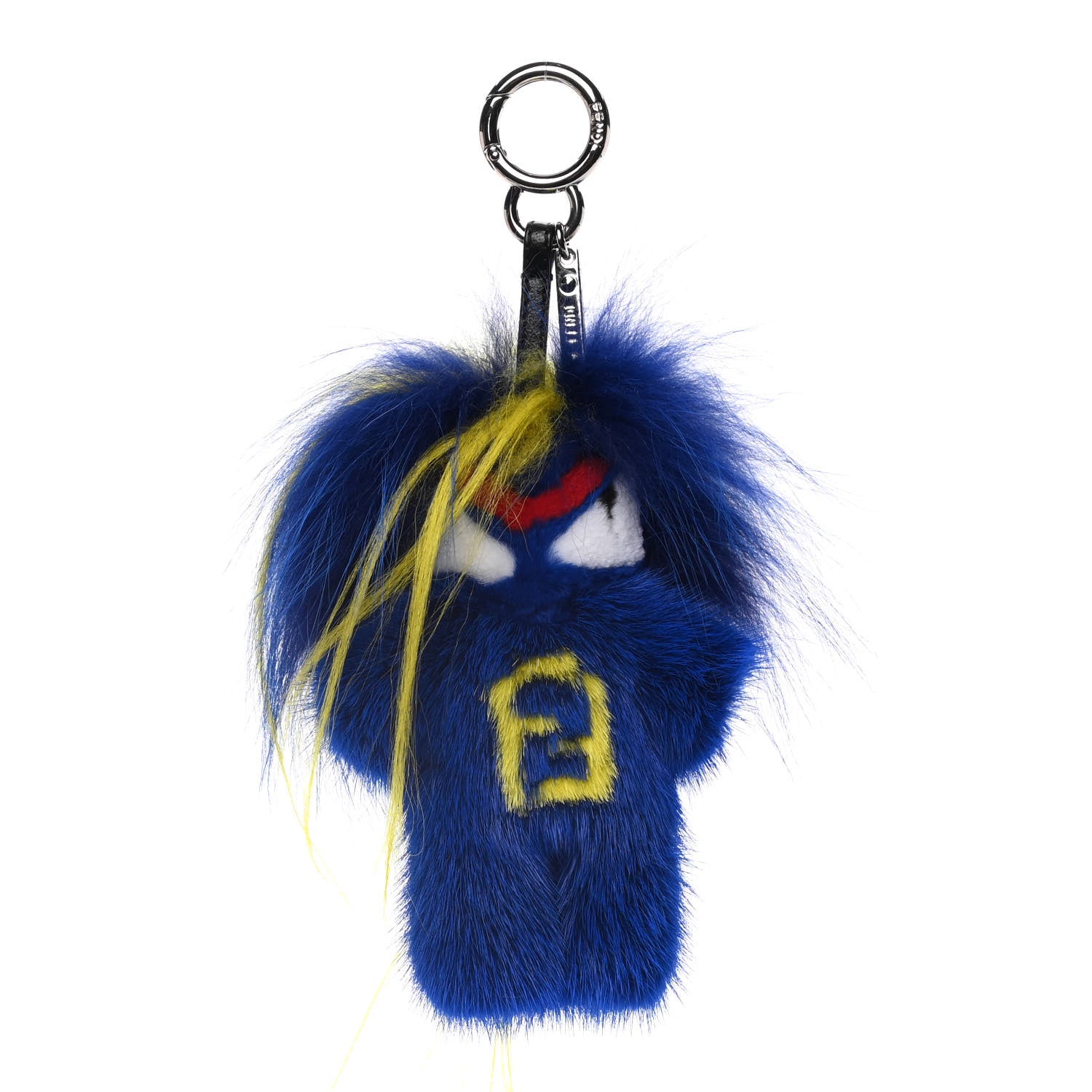 Fendi Mink Fur Fendirumi Bug-Kun Monster Bag Bug Charm Pacific Fluo Yellow 1 of 5