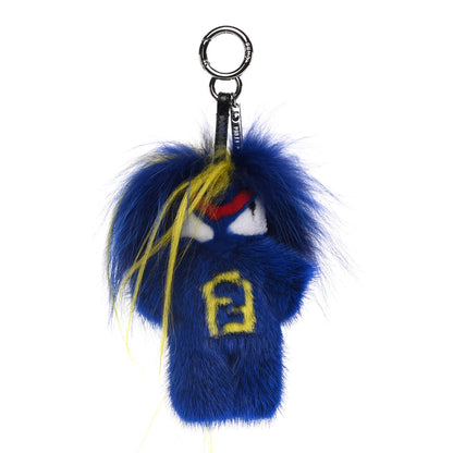 Fendi Mink Fur Fendirumi Bug-Kun Monster Bag Bug Charm Pacific Fluo Yellow 1 of 5