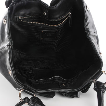 Prada Nappa Ruffle Bag Black 9 of 9