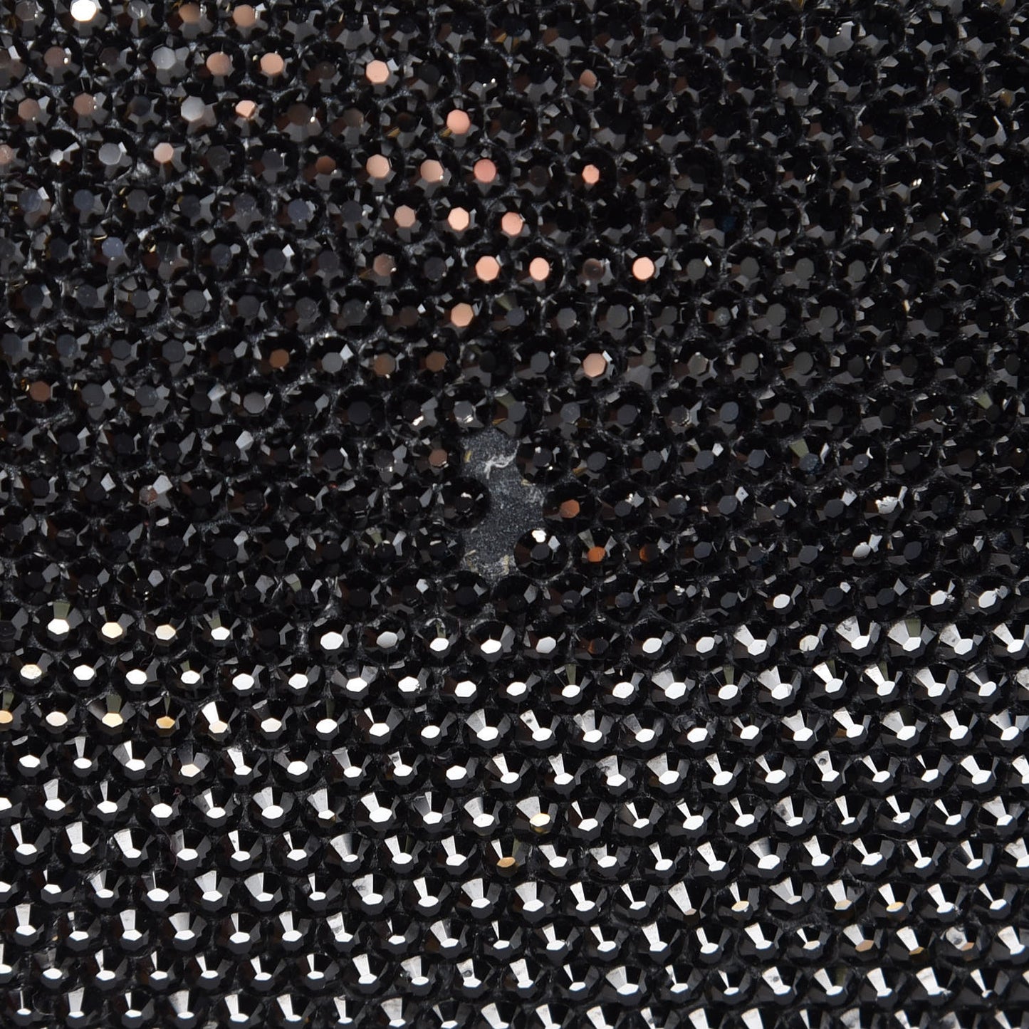 Swarovski Crystal Minaudiere Clutch Black Gold