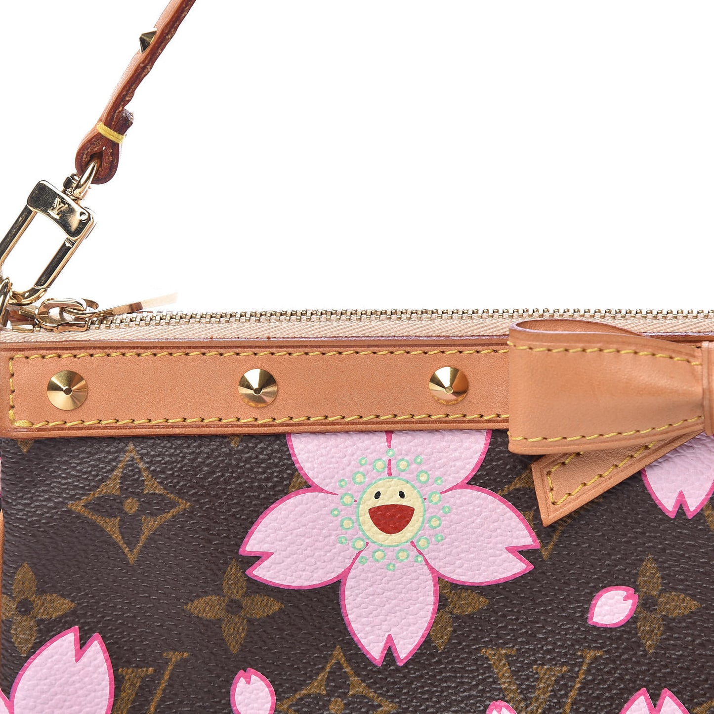 Monogram Cherry Blossom Pochette Accessories Brown