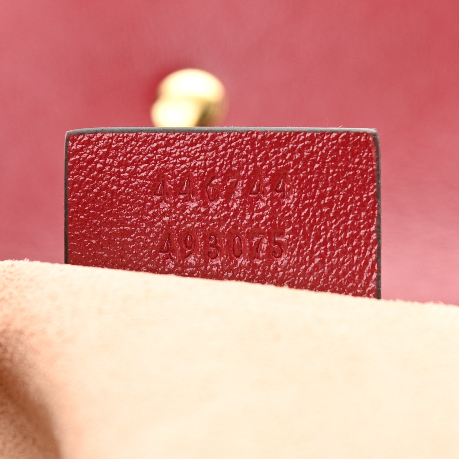 Gucci Monogram Azalea Calfskin Matelasse Diagonal Mini GG Marmont Shoulder Bag Beige Ebony New Cherry Red 7 of 10