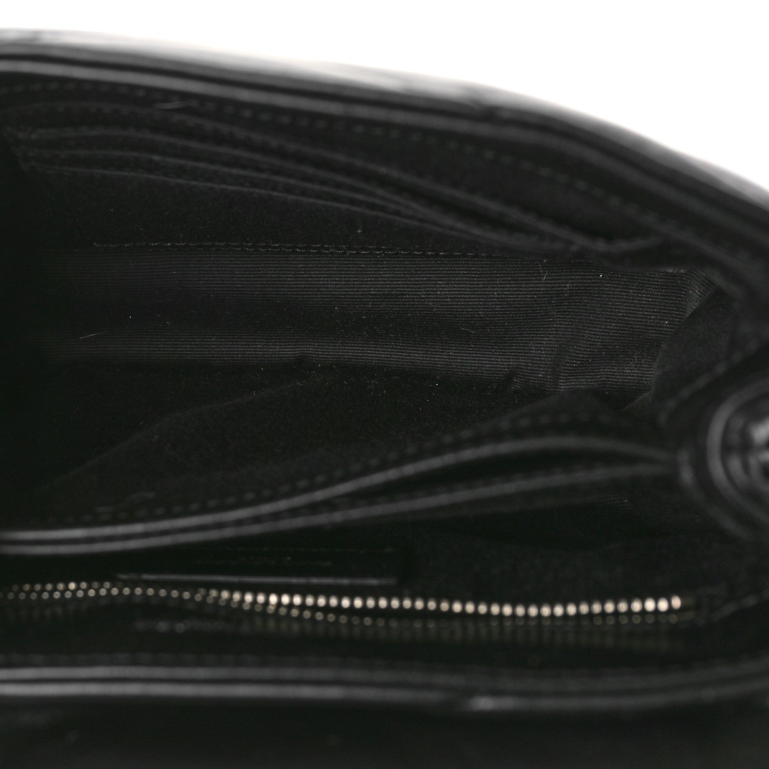 Saint Laurent Calfskin Y Quilted Monogram Toy Loulou Crossbody Bag Black 4 of 8