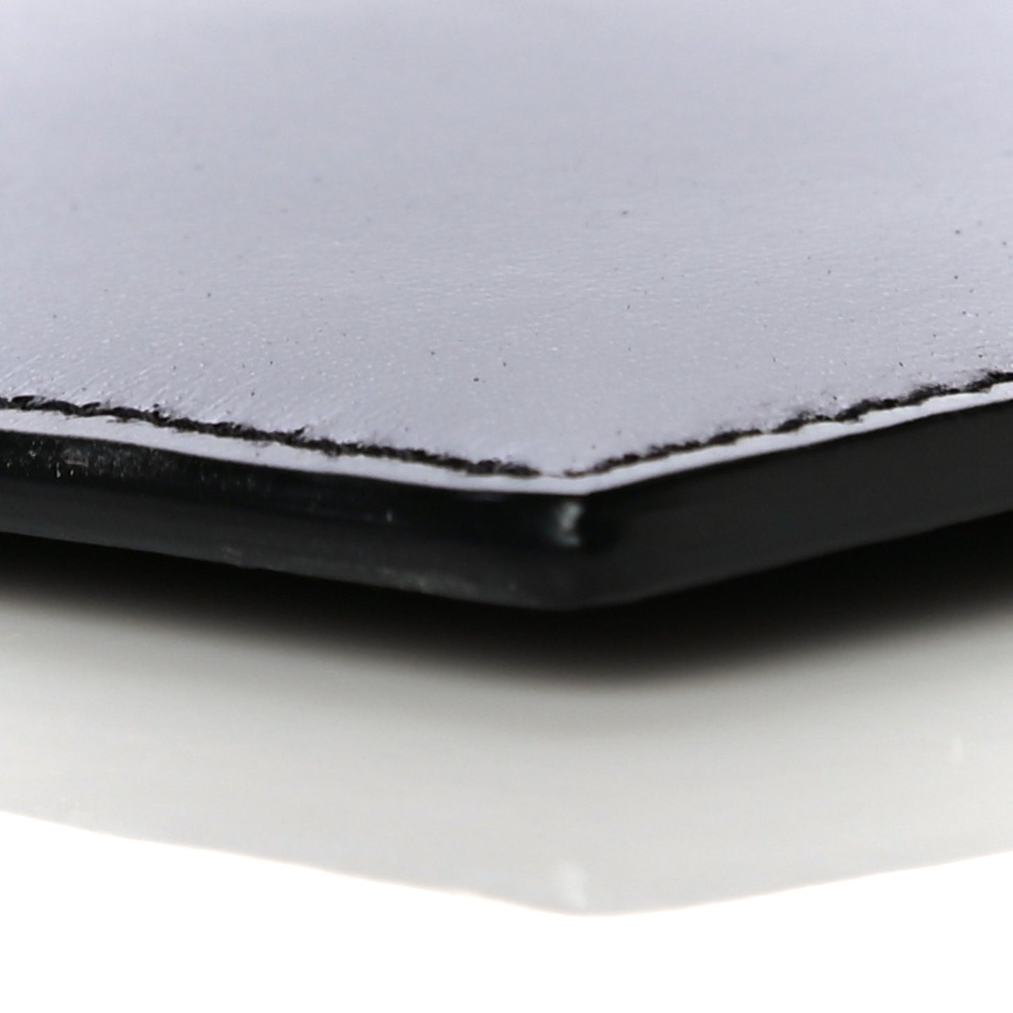 Smooth Shiny Calfskin Monogram Uptown Pouch Black