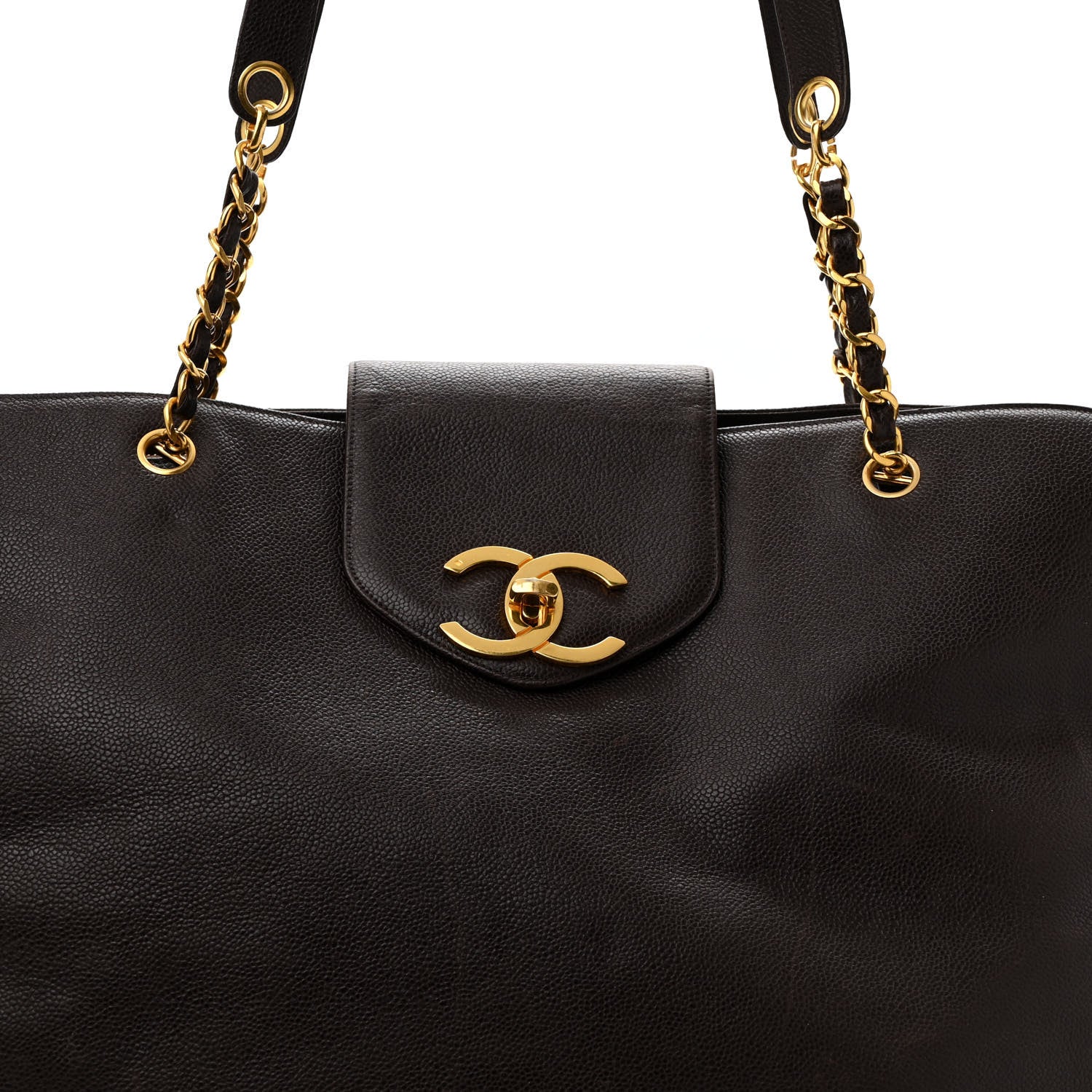 Chanel Caviar XL Weekender Bag Brown 10 of 18