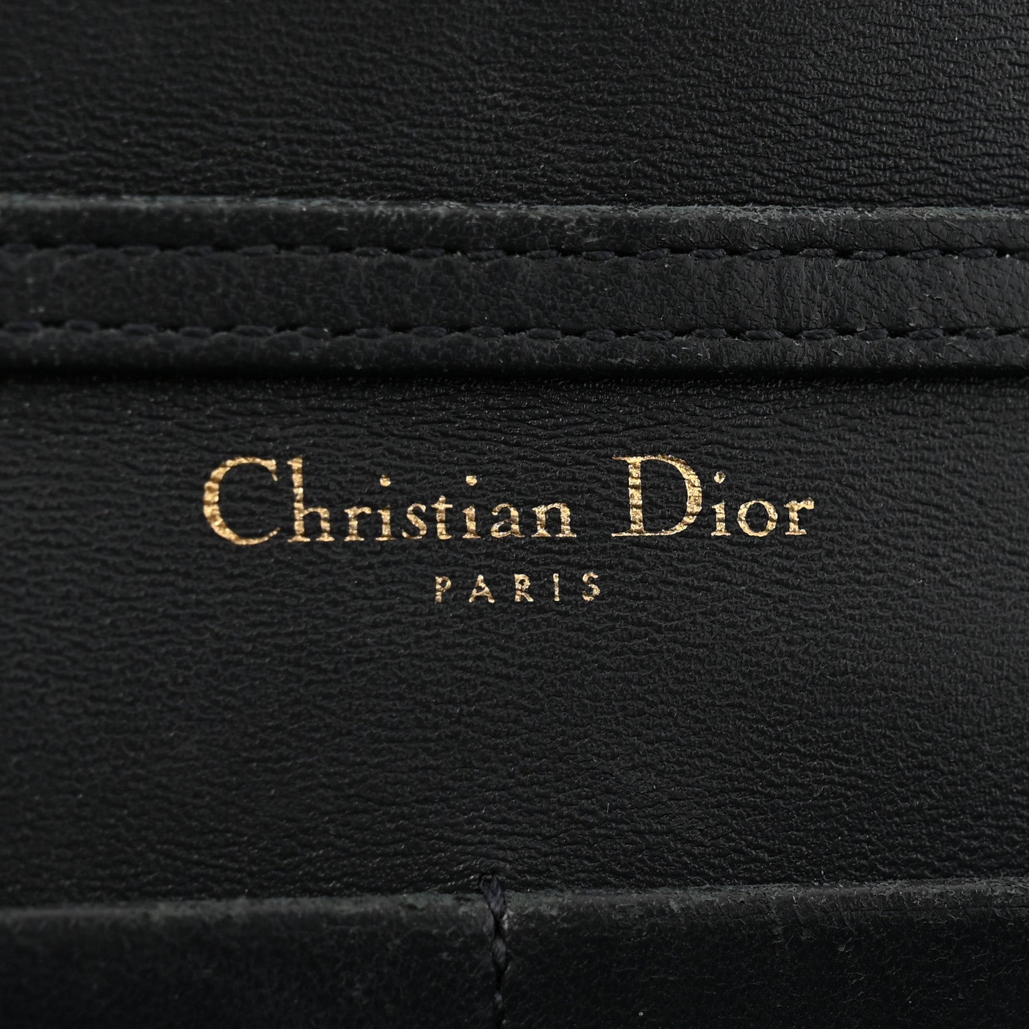 Christian Dior Metallic Ceramic Effect Deerskin Diorama Wallet on Chain Pouch Silver 6 of 12