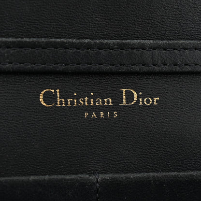 Christian Dior Metallic Ceramic Effect Deerskin Diorama Wallet on Chain Pouch Silver 6 of 12