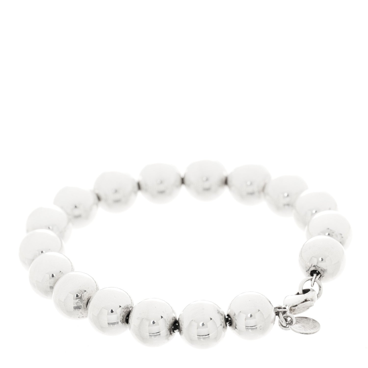 Tiffany Sterling Silver 10mm Hardwear Ball Bracelet 2 of 4