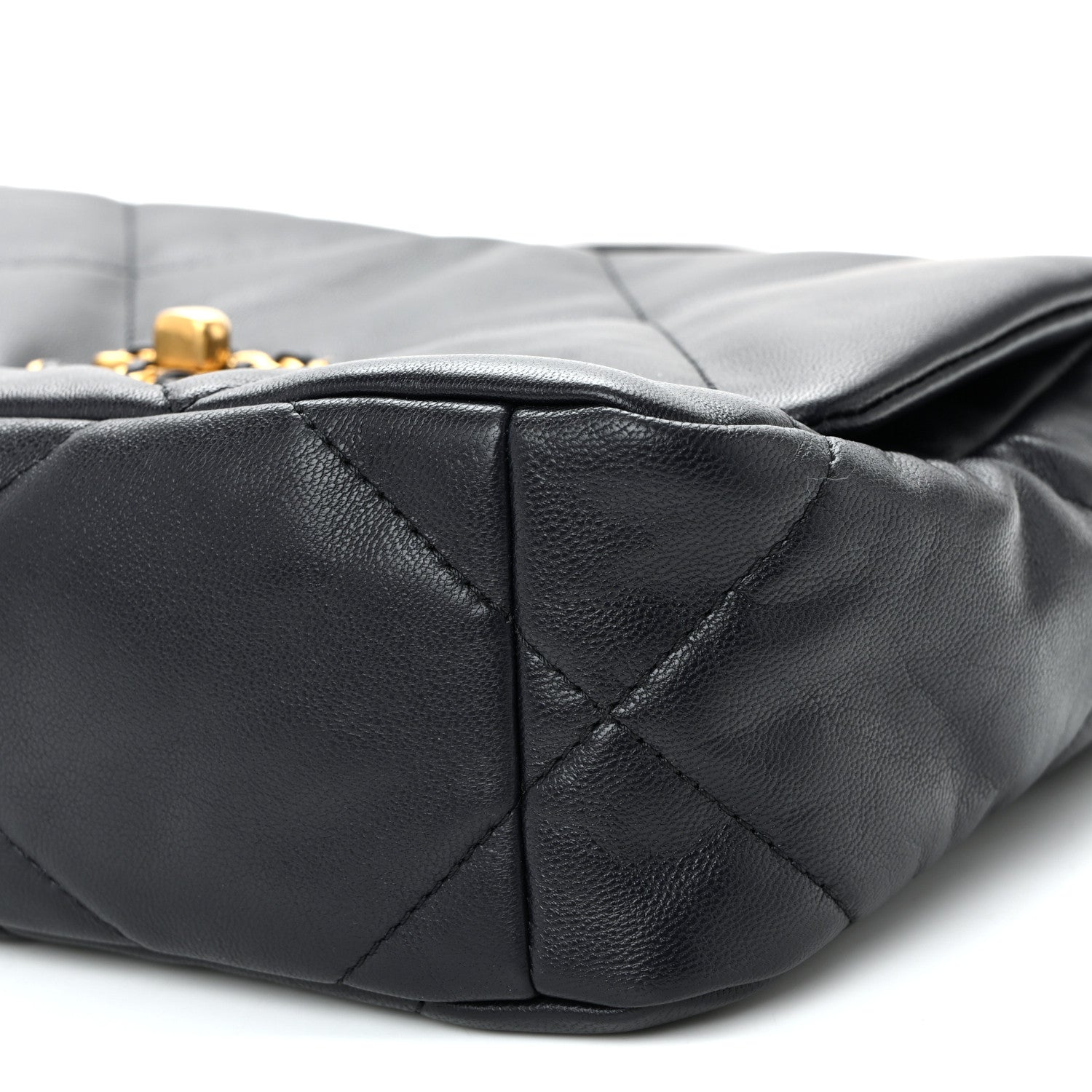 Chanel Lambskin Quilted Medium Chanel 19 Flap Navy Blue 10 of 11