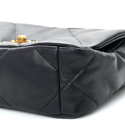 Chanel Lambskin Quilted Medium Chanel 19 Flap Navy Blue 10 of 11