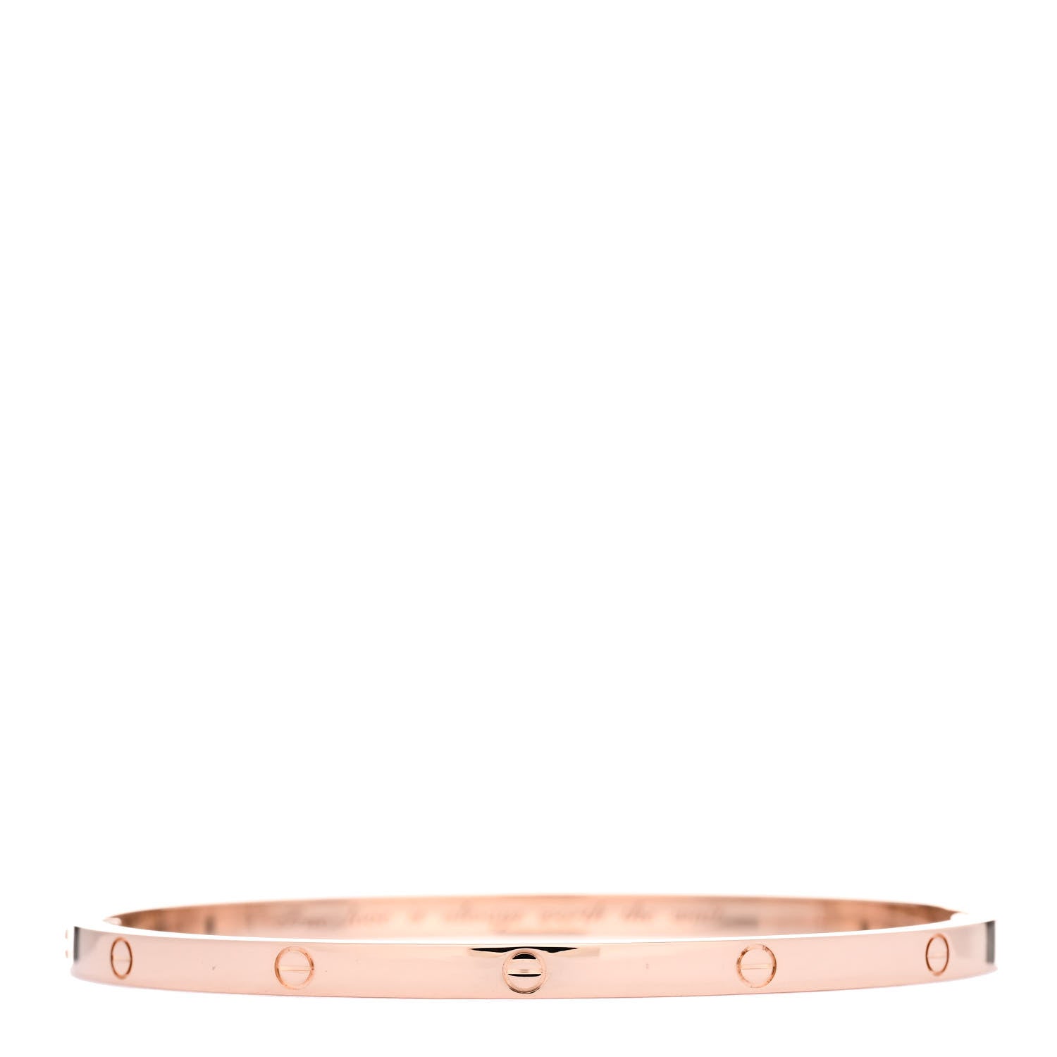 Cartier 18K Pink Gold Small LOVE Bracelet 18 2 of 6