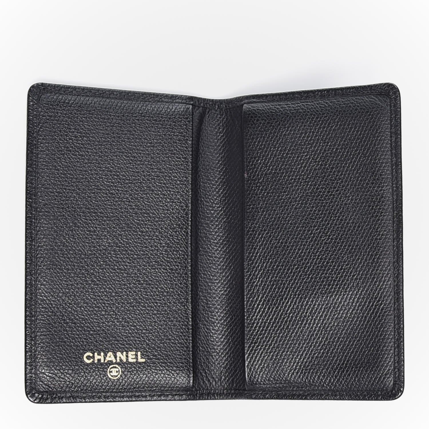 Chanel Grained Calfskin CC Button Card Holder Black 4 of 11