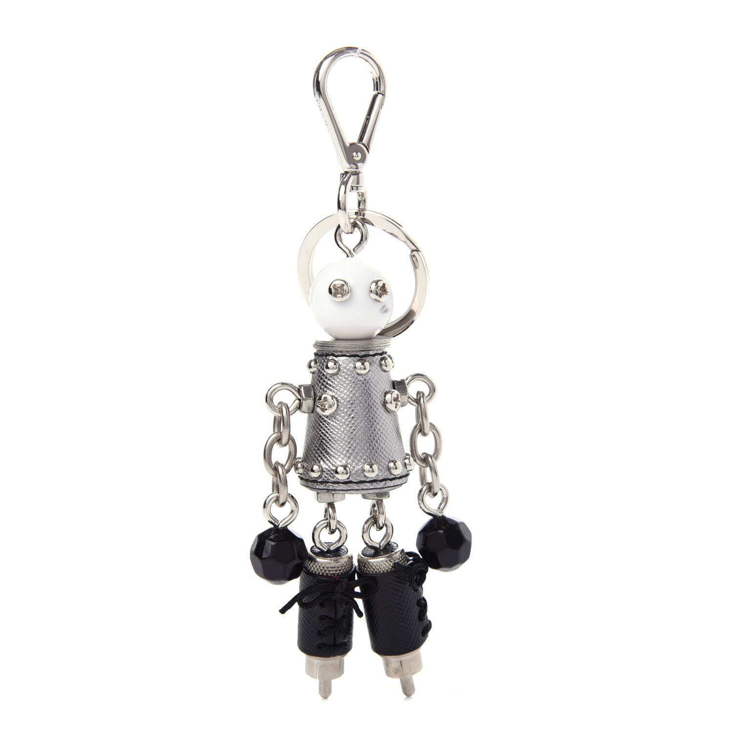 Prada Robot Trick Keychain Black 1 of 5