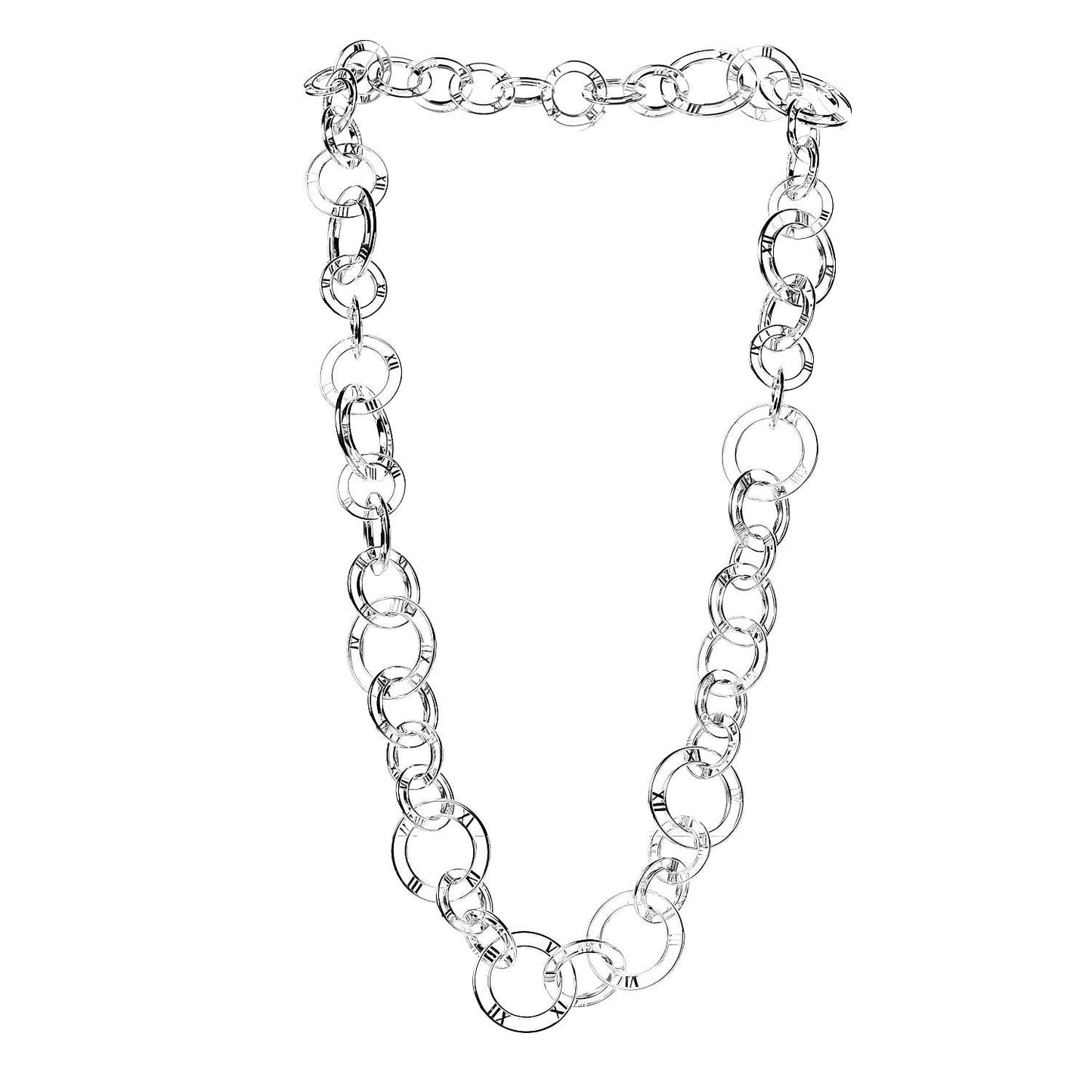 Sterling Silver Atlas Link Necklace