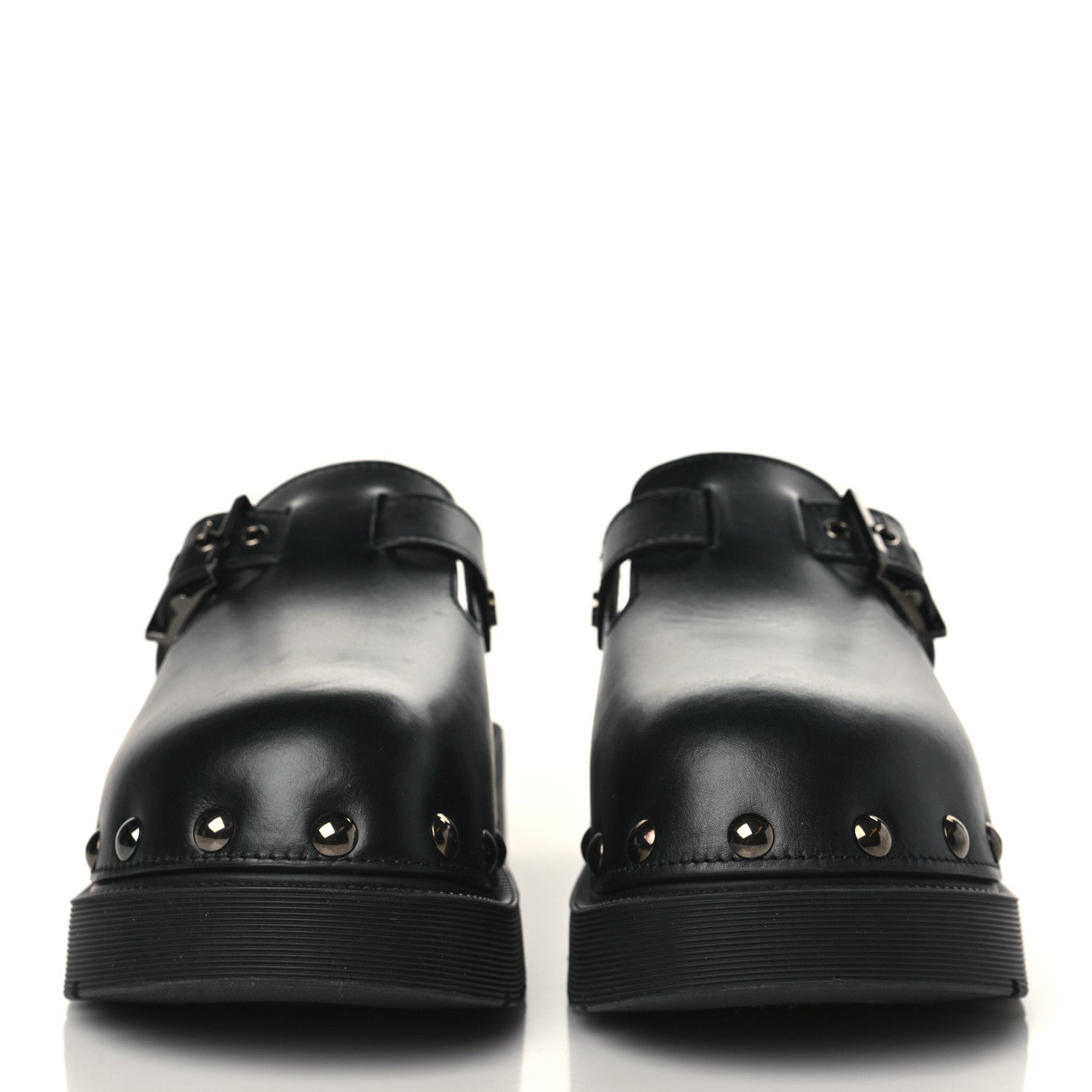 Christian Dior Calfskin Diorquake Buckled Lug Sole 15mm Clogs 38 Black 2 of 8