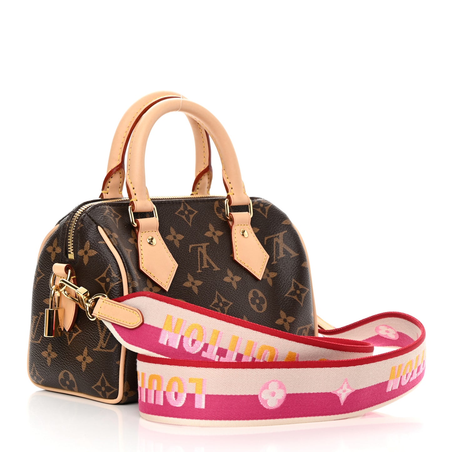 Monogram Speedy Bandouliere 20 Fuchsia