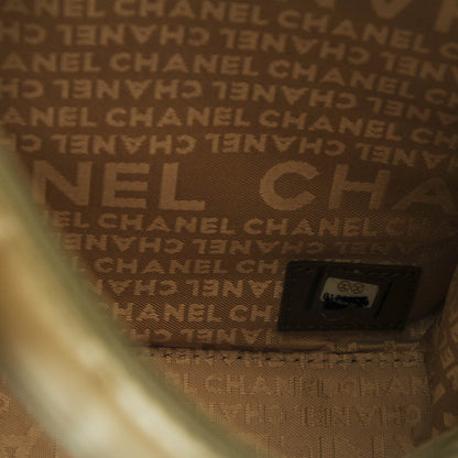 Chanel Lambskin Chocolate Bar Quilted Evening Bag Green 7 of 7