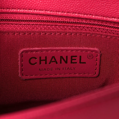 Chanel Caviar Quilted Small Fashion Therapy Flap Bag Dark Pink 6 of 10