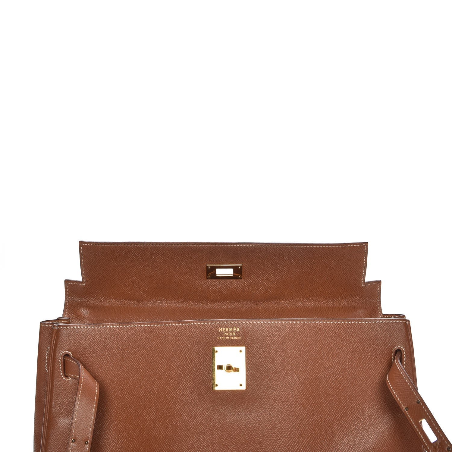 Hermes Courchevel Kelly Retourne 35 Gold 32 of 34