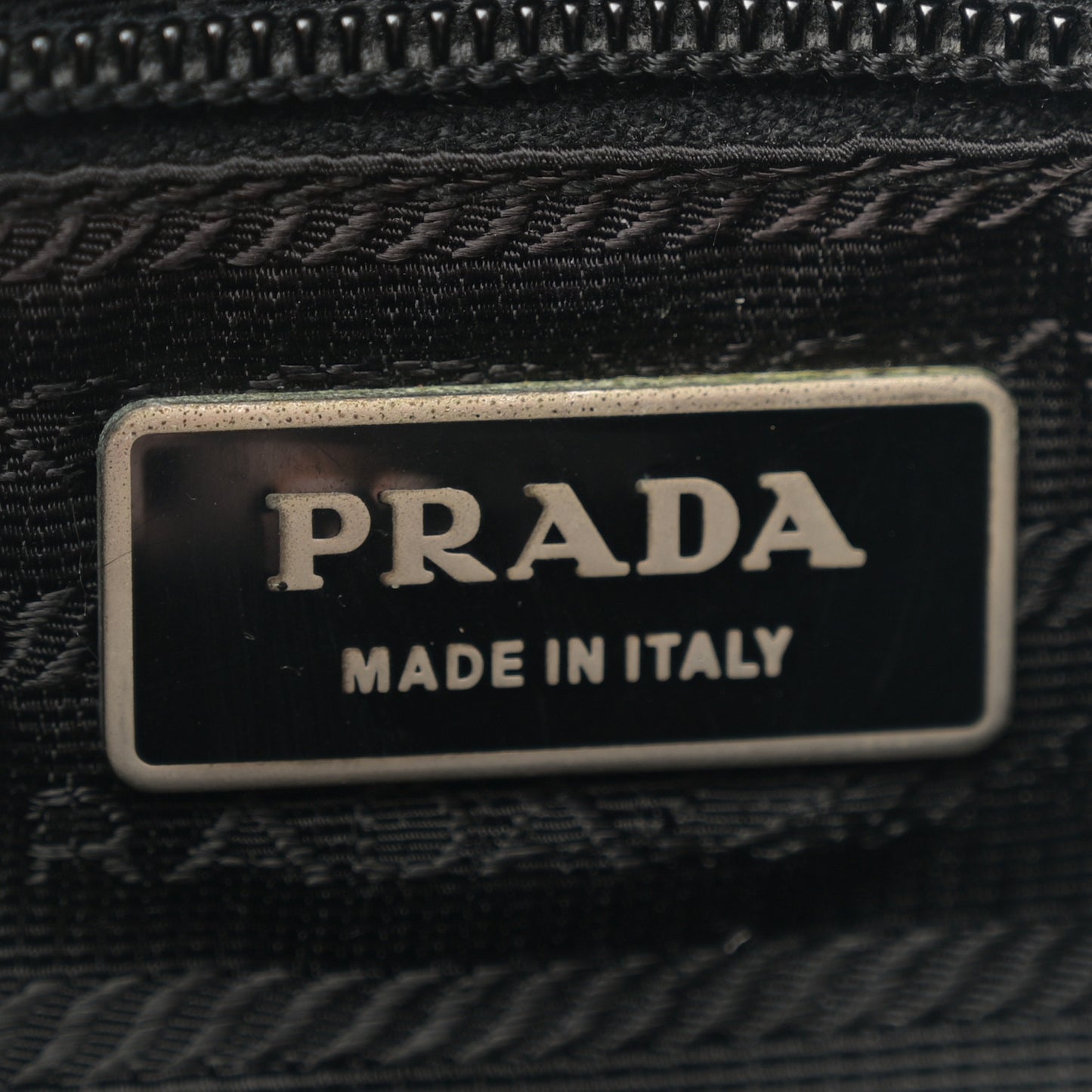 Nylon Vela Saffiano Single Buckle Messenger Shoulder Bag Black