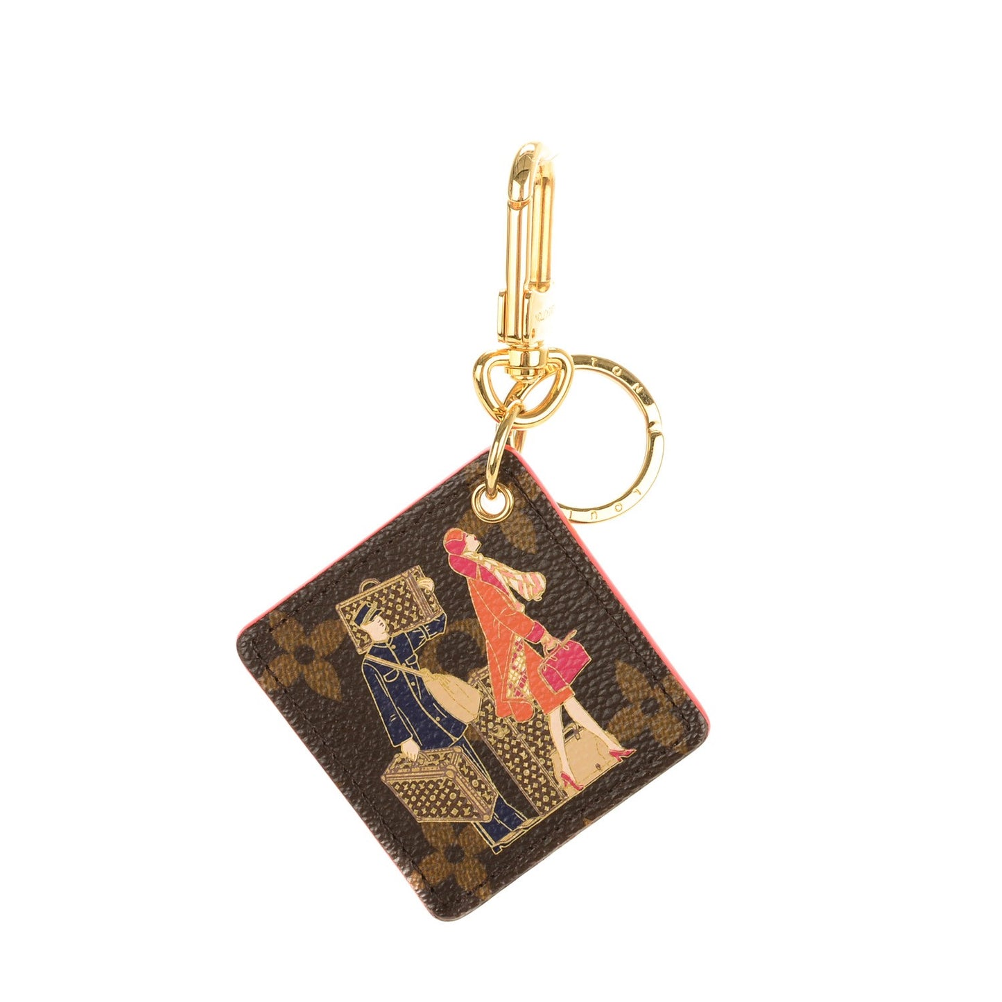 Monogram Illustre Groom Bag Charm Key Ring