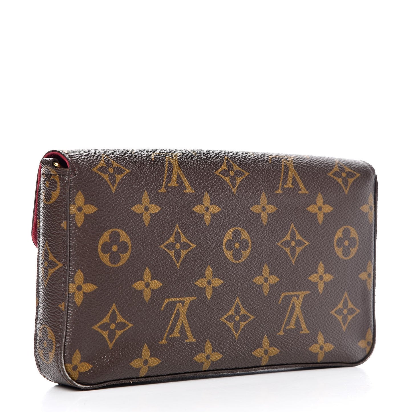 Monogram Pochette Felicie Chain Wallet Fuchsia