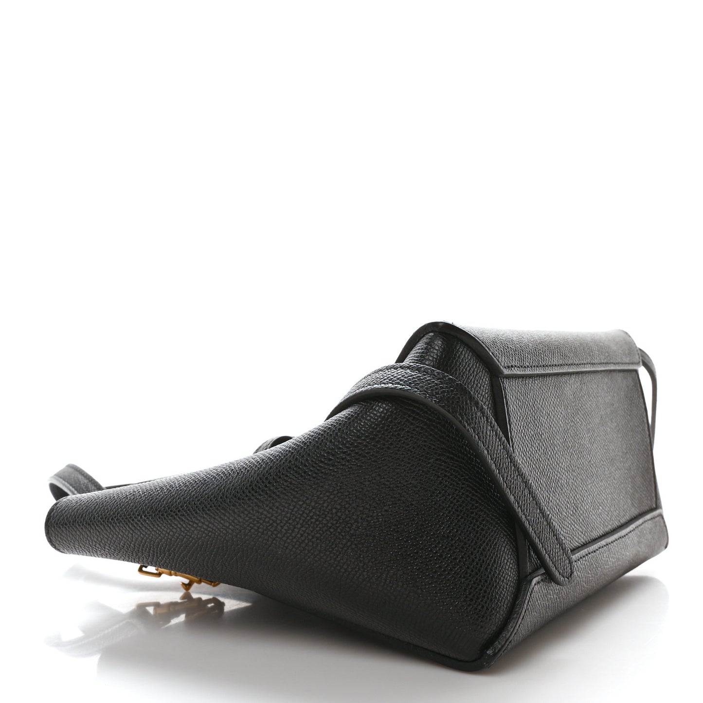 Grained Calfskin Nano Belt Bag Black