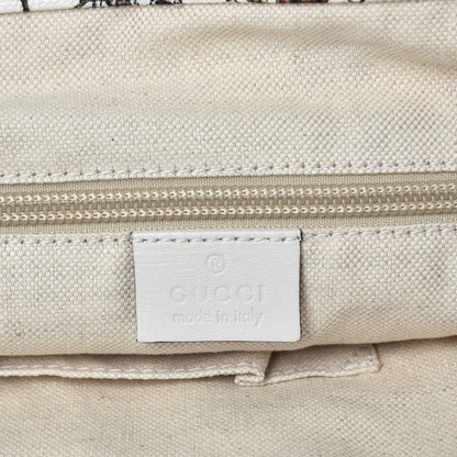 Gucci Canvas Flora Infinity Large Tote White 6 of 9
