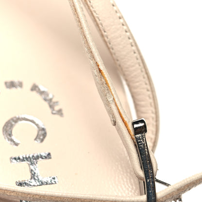Chanel Lambskin CC Sandals 36 Beige Light Pink 9 of 10