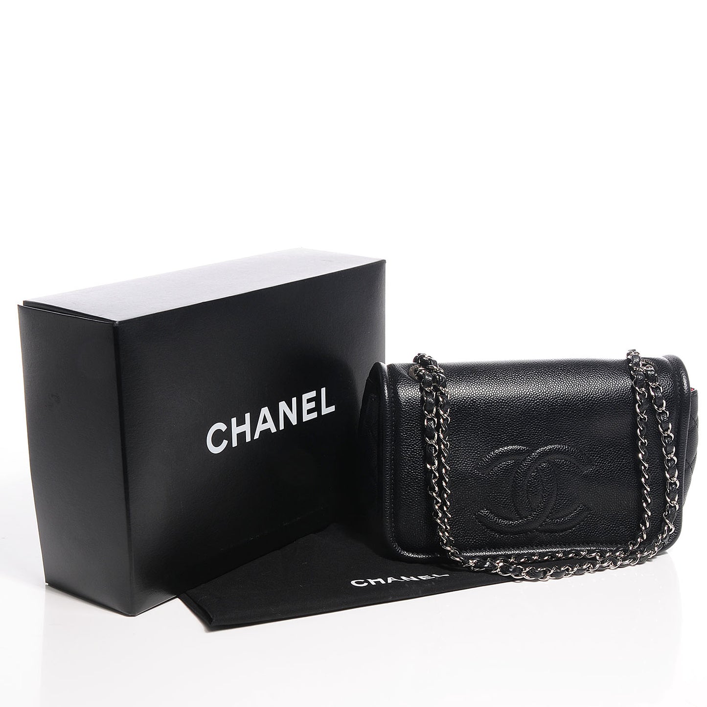 Caviar Timeless Medium Flap Black