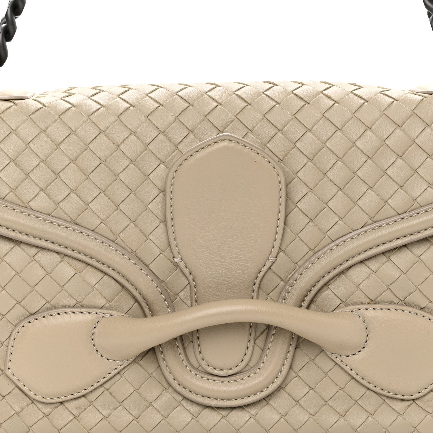 Bottega Veneta Nappa Intrecciato Rialto Shoulder Bag Nude 8 of 11